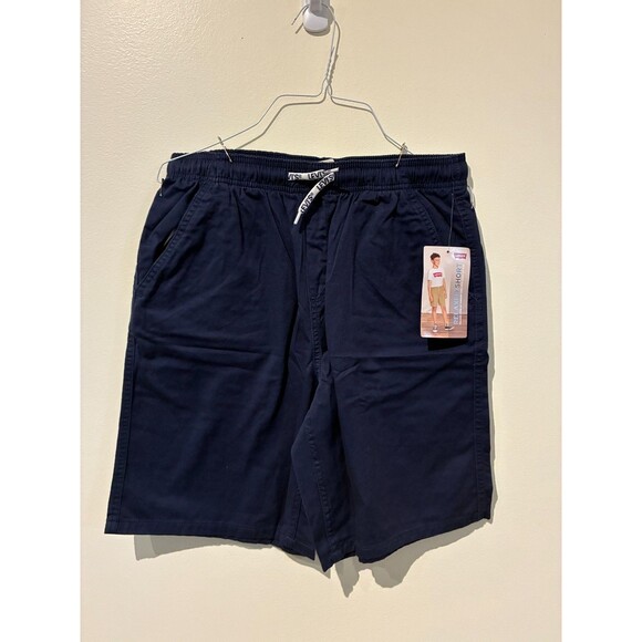 **3 for $25** NWT Levi's Navy Relaxed Short - Boy's XL - Picture 1 of 6